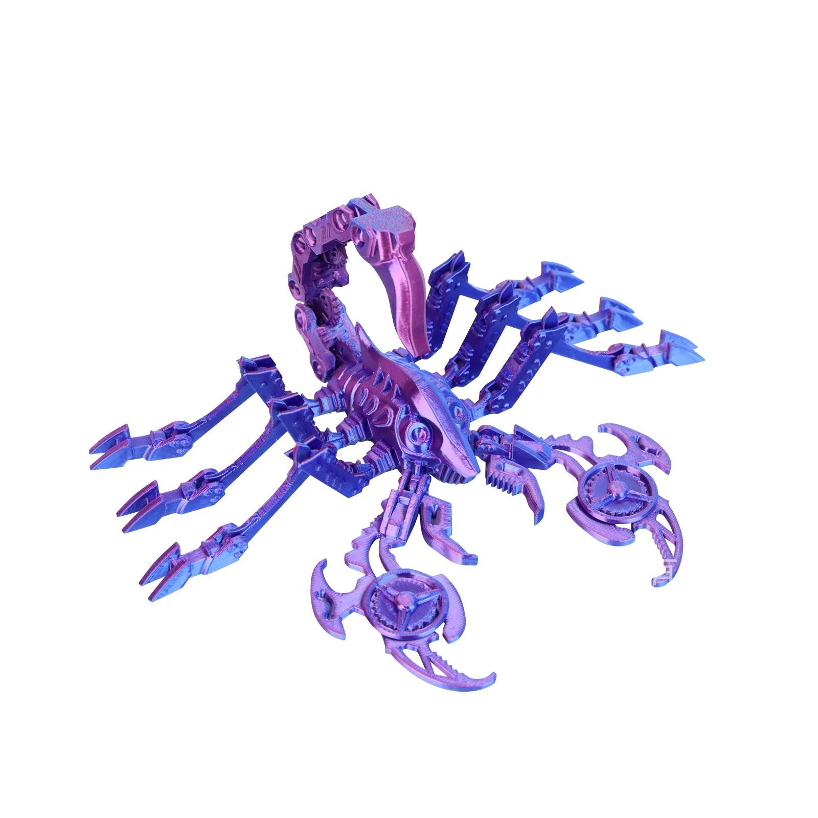 

3D-печатная игрушка-скорпион с подвижным суставом для взрослых и детей One Size фиолетовый