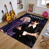 Custom Addams Family Wednesday Mat Personalized Name, Polyester Washable Indoor Entryway Rug, Gift for Christmas, Easter, Thanksgiving Day