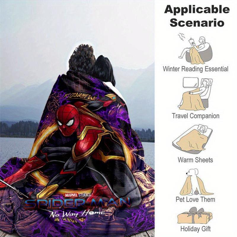 Spider-man Roztomilá Tištěná Deka Obdélníková Měkká Pohodlná Moderní Styl Polyester