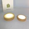 Round Wooden Led Night Light Base Display Stand For Plastics Glass Ball Decor