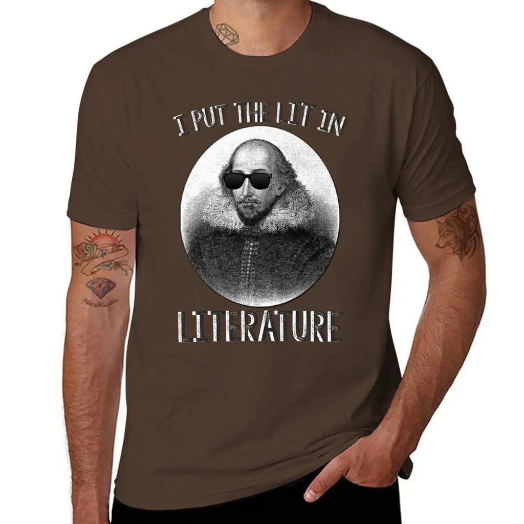 I Put The LIT In Literature. T-Shirt graphics vintage clothes plain Men's clothing