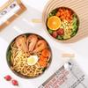 2Pcs Stainless Steel Noodles Salad Bowl Silver Gold Kitchen Fruit Ramen Bowls Egg Mixing Food Container Korean Tableware 15/20cm