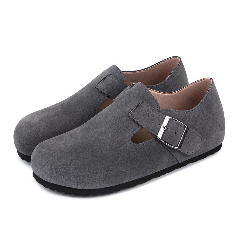 Mode 2024 Damen Flache Schuhe Mori Girl Stil Ballerinas Frau Hohe Qualität Retro Flache Schuhe Damen Schnalle Slipper