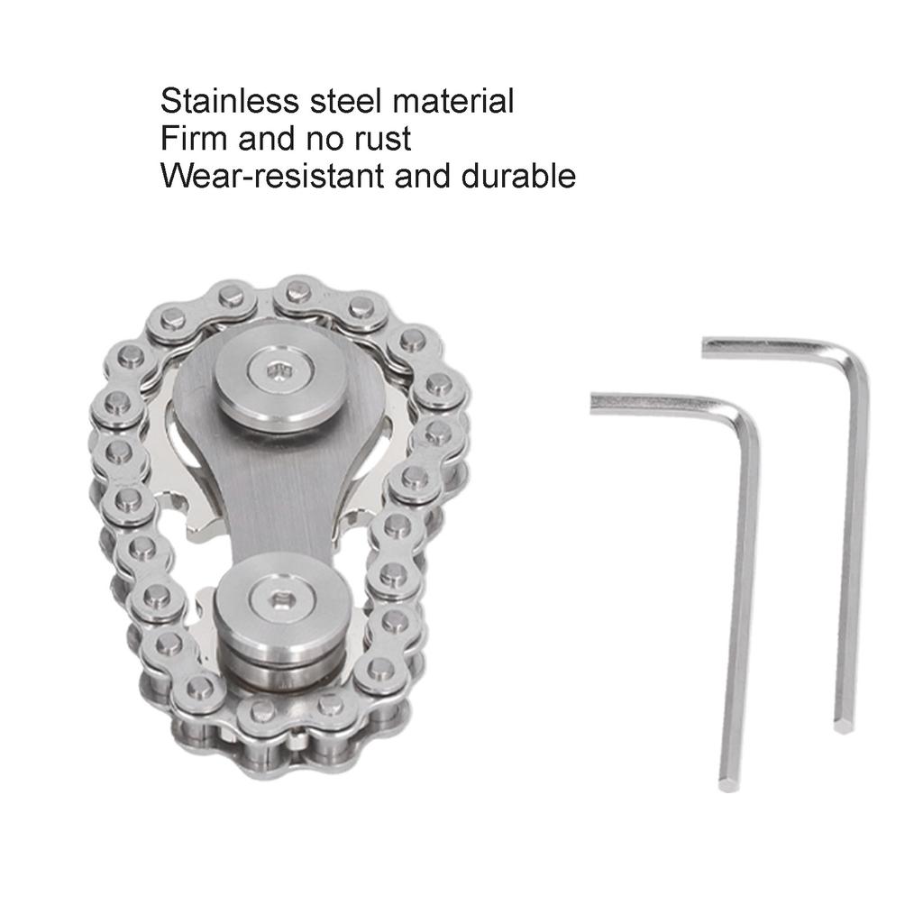 Stainless Steel   Sprocket Toy Children Gears Linkage Bike Chain Toy for ADHD