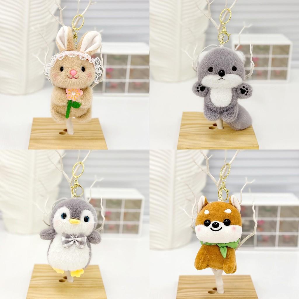 Adorable Plush Bear And Bunny Keychain Pendant Soft And Cuddly Backpack Accessory Gift