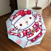 1pc Christmas Hello Kitty Automatic Folding Umbrella] Durable Iron Frame & Rod, Portable Folding, Makes a Great Holiday Gift yy251016262
