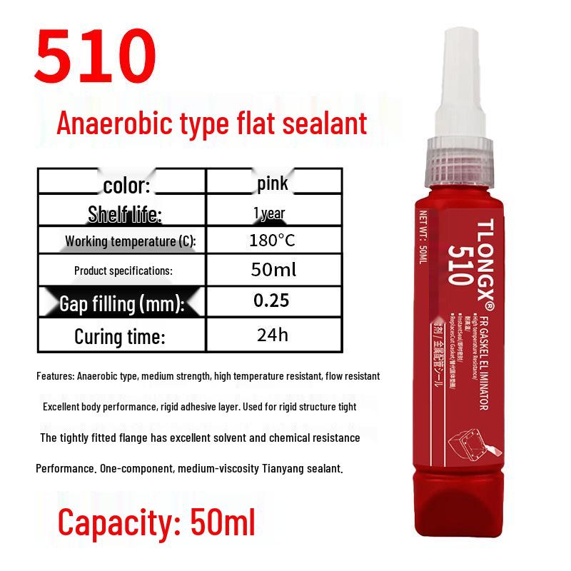 High Viscosity Anaerobic Adhesive & High Temp Sealant for Engine Flange & Water Pump Gasket Replacement