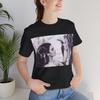 Vintage Retro Jareth the Goblin King and Sarah Romantic Couple Labyrinth David Bowie Fan Art Unisex Fit T-Shirt and Kids Tshirt for David Bowie Fans.