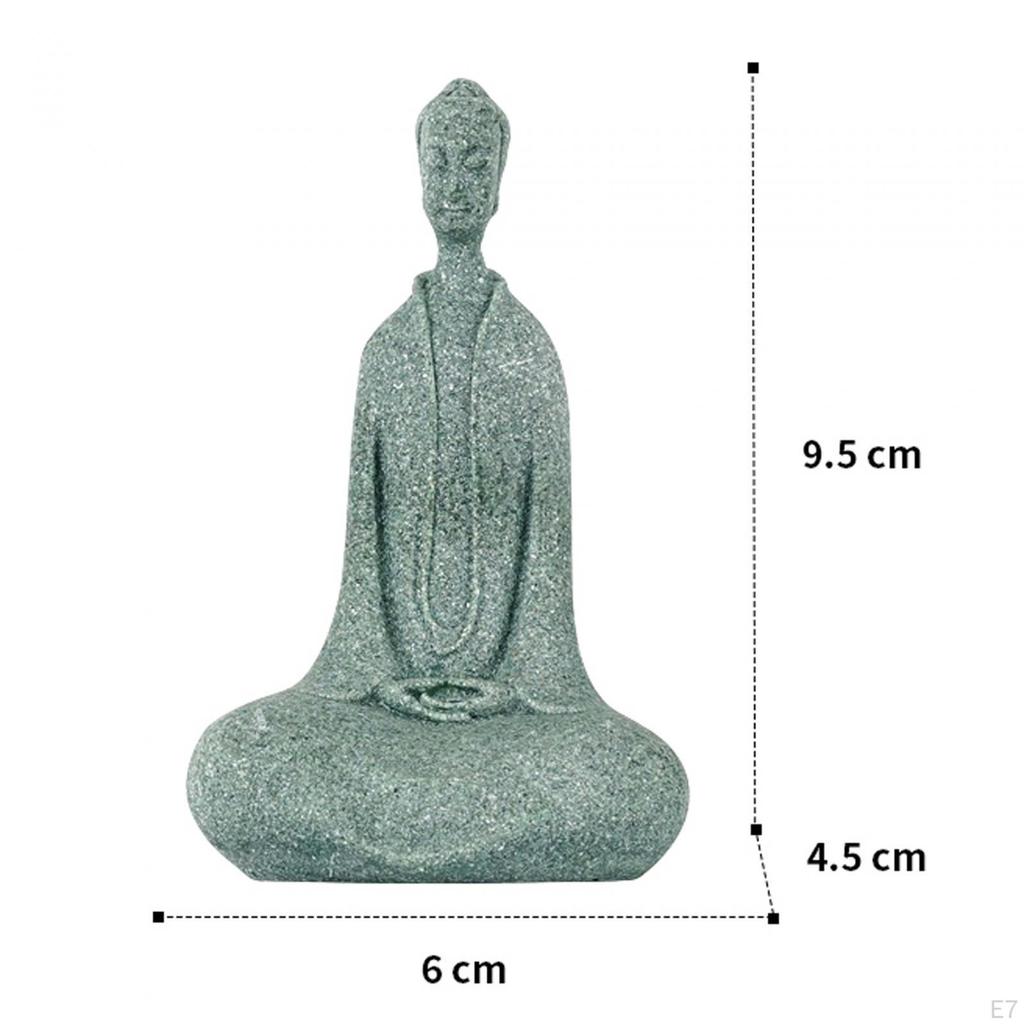 Aquarium Meditierender Buddha Harz Statue Skulptur Aquarium Figur Schreibtisch