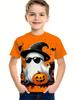 Terror Halloween Theme Graphic 3D Print T Shirts for Unisex Fashion Trend Casual Holiday Gifts Outdoors Short Sleeve O-Neck Tops