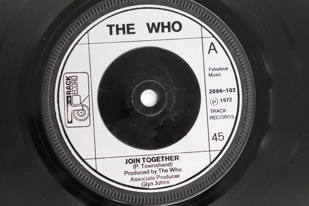

7inch Record WHO - Join Together 2094102 TRACK RECORD 1972 UK Rock Used