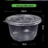 Transparent Disposable PP Bowl with Lid