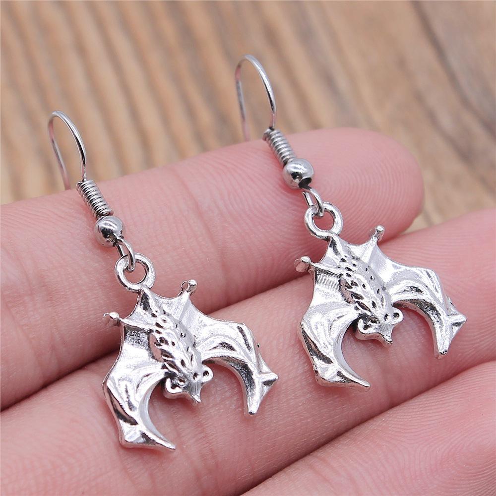 50 Styles Animal Pendant Dangle Earrings Drop Earrings Antique Silver Color Plated Unicorn Horse Elephant Snake Tiger Earrings