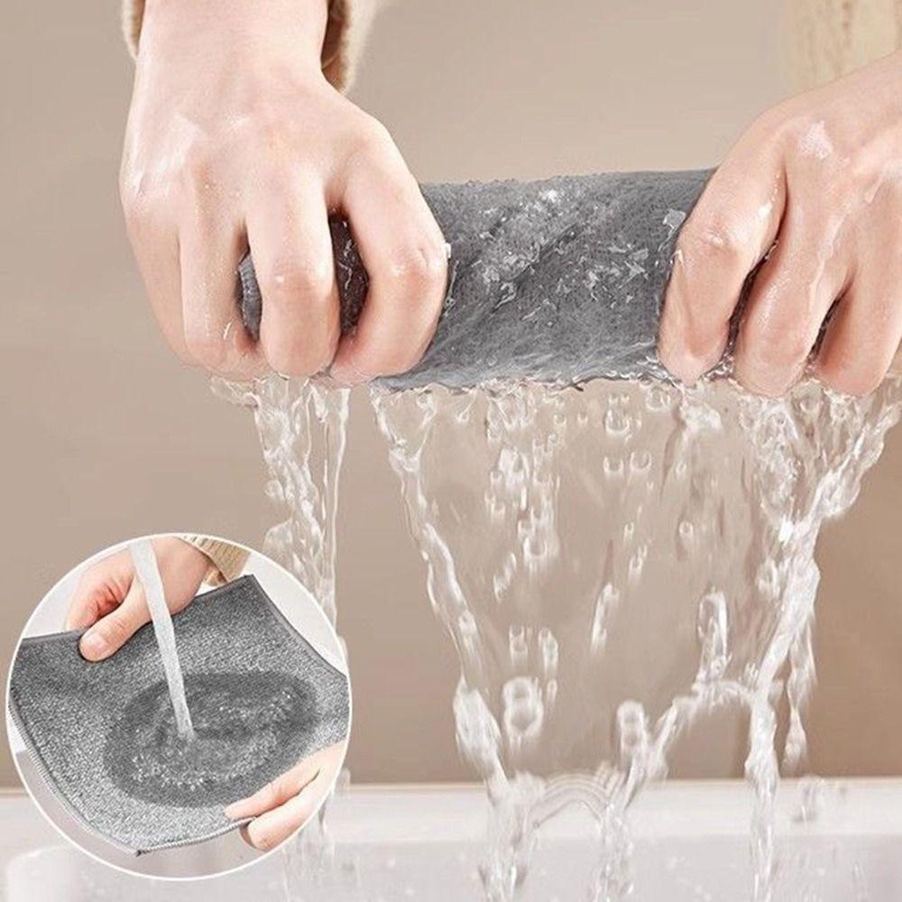 1/2 Stück Scheuerschwamm Küchenreinigungstücher Kein ausfallendes Haar Antihaftöl Küchentuch Wischlappen