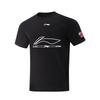 Li Ning T Shirts Unisex Black Crew Neck AHSVE61-1