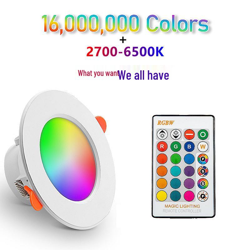 Tuya Bluetooth Smart RGBCW Downlight, Full Color Dimming, Alexa Voice/APP Control, 85-265V.