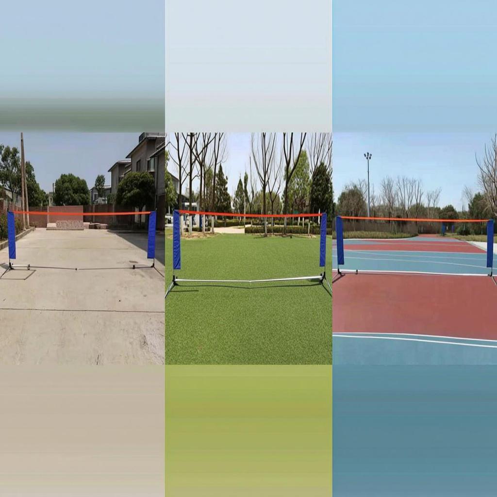 Sports Net with Steel Frame Portable Practice Metal Represent Backyard