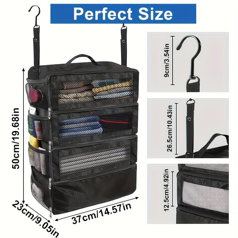 Suitcase Organizers, Travel Luggage Organizers, Portable Hanging Travel Shelves, Foldable Hanging Packing Small Compartments