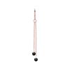 Charm Chain With Black Zircons - Rose Gold - D-071 25 Mm