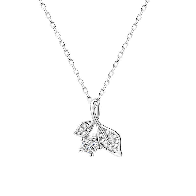 Leaf Zircon Necklace, Light Luxury, Small Crowd Clavicle Chain, Gives Girlfriend a New Versatile Style Fashion
