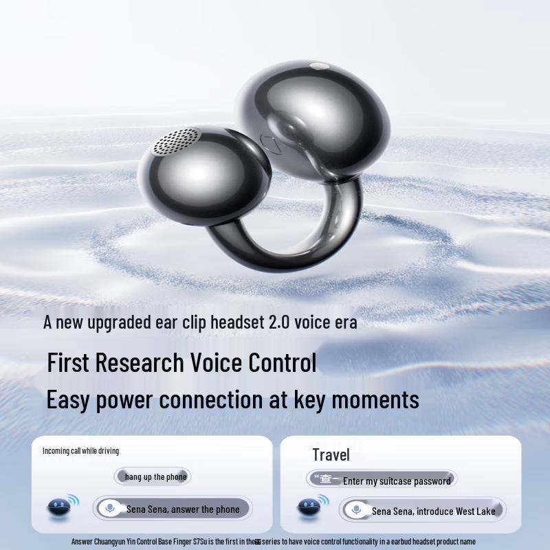 SANAG S7S Ultra AI Translation Bluetooth Ear-Clip Headphones