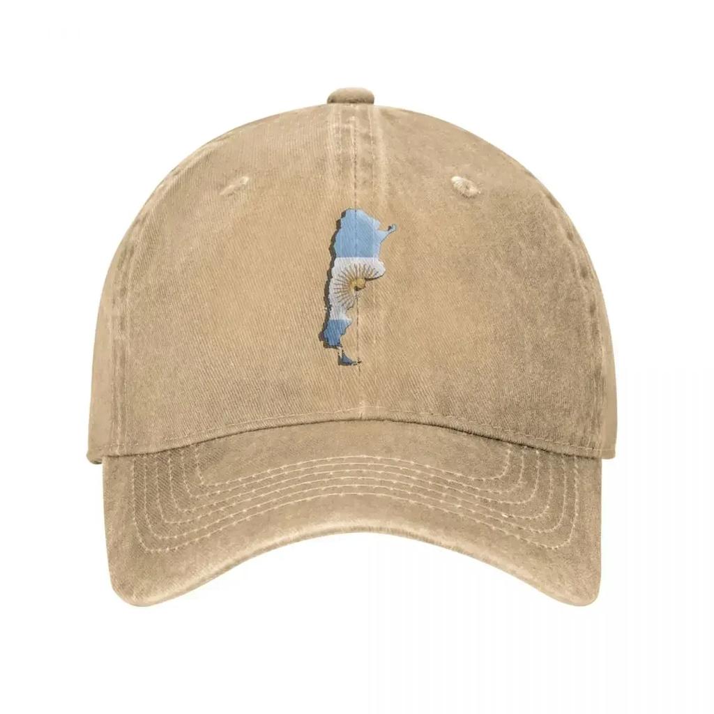 Argentina Flag Sun Men Women Baseball Caps Distressed Denim Washed Caps Hat Vintage Outdoor Activities Adjustable Snapback Cap