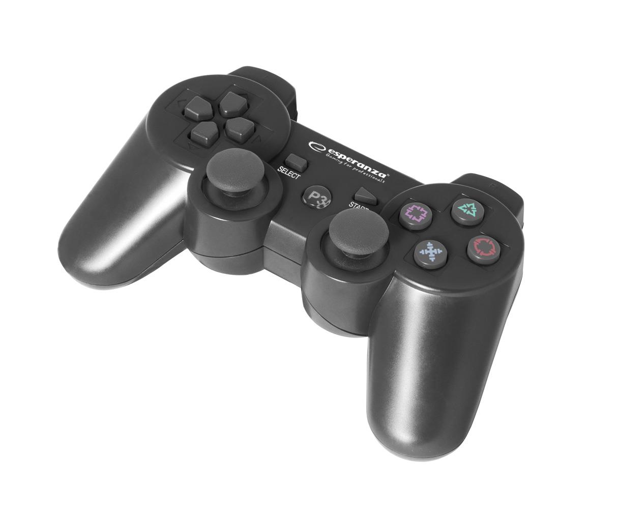 Esperanza Nero Joystick Egg109k Wireless Bluetooth Compatibile Playstation 3 - Immagine 3