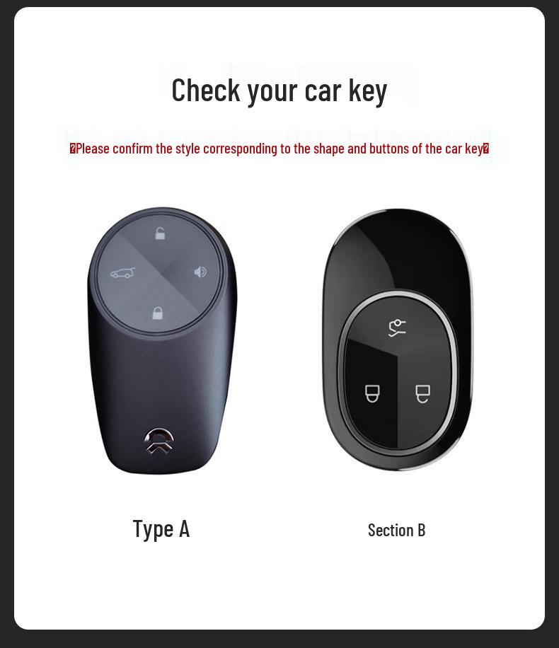 NIO Key Fob Protective Suede Shell for ES6, ES8, EC6, ES7, ET7, ET5 - Three-Color Buckle Design