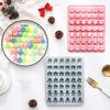 42 Cavity Santa Claus Snowflake Chocolate Mold Silicone Candy Mold Non-Stick Cake Baking Tools For Delicious Holiday Treats