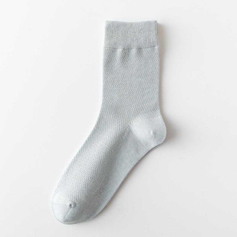 Men's Mid-calf Socks, Summer Thin Pure Cotton Business Socks, Spring and Autumn Men's Anti-odor and Sweat-absorbing Combed Cotton Socks