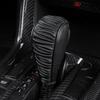 GLSRA1 Leather Car Shift Handle Cover Center Control Gear Shift Cover  For Alfa Romeo Giulia Stelvio Giulietta 156 159 147 Mito Tonale