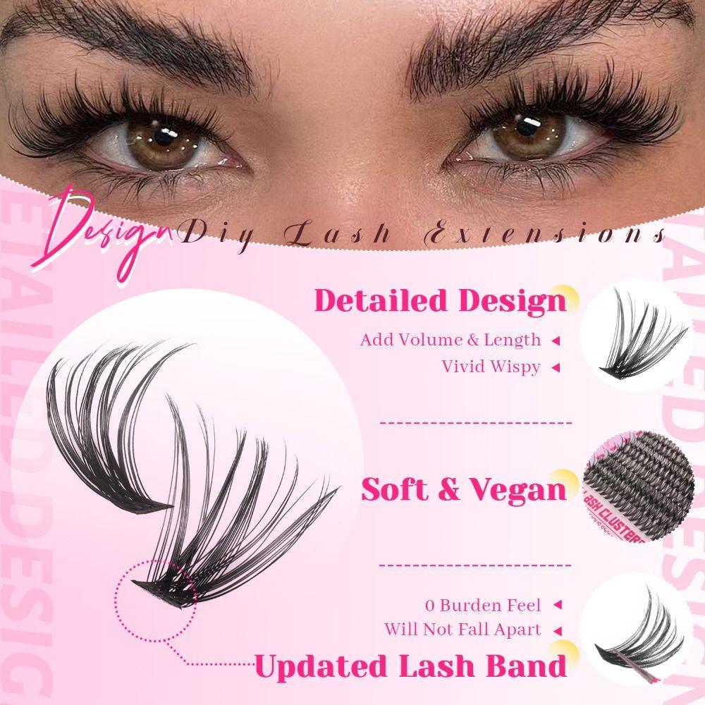 Natural Look 3D Faux Mink Lash Bond and Seal DIY Lash Extension Kit  Makeup Enhancement