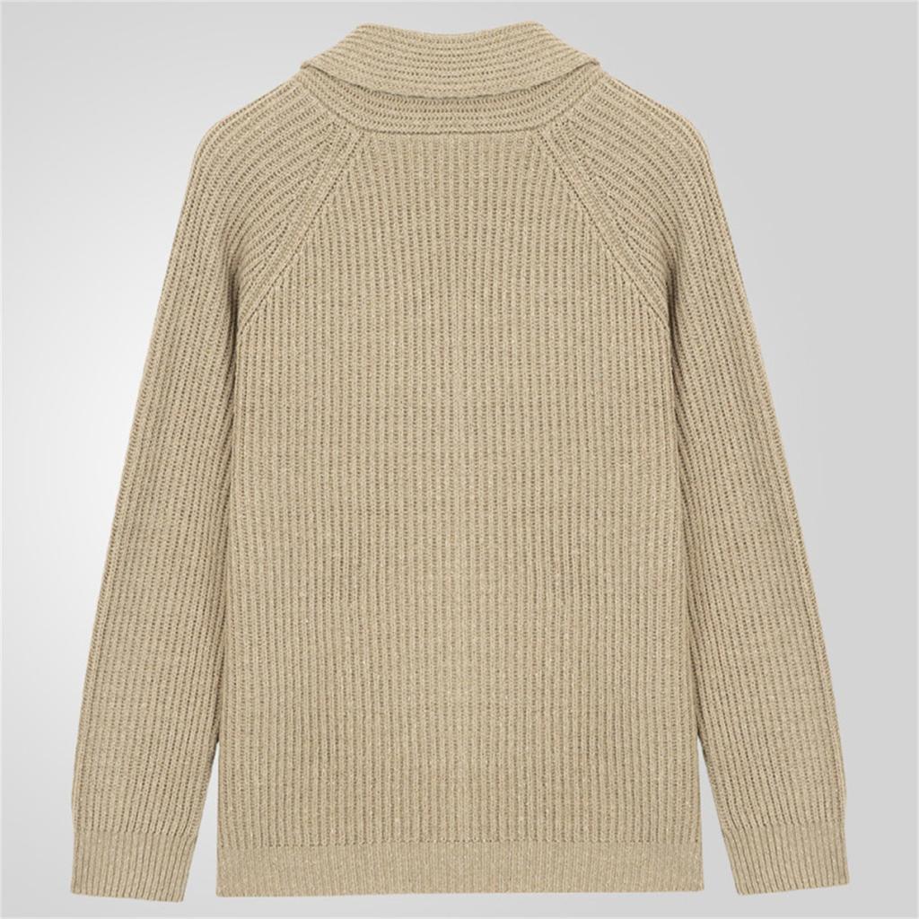 Men's Casual Solid Color Loose Long-sleeved Sweater