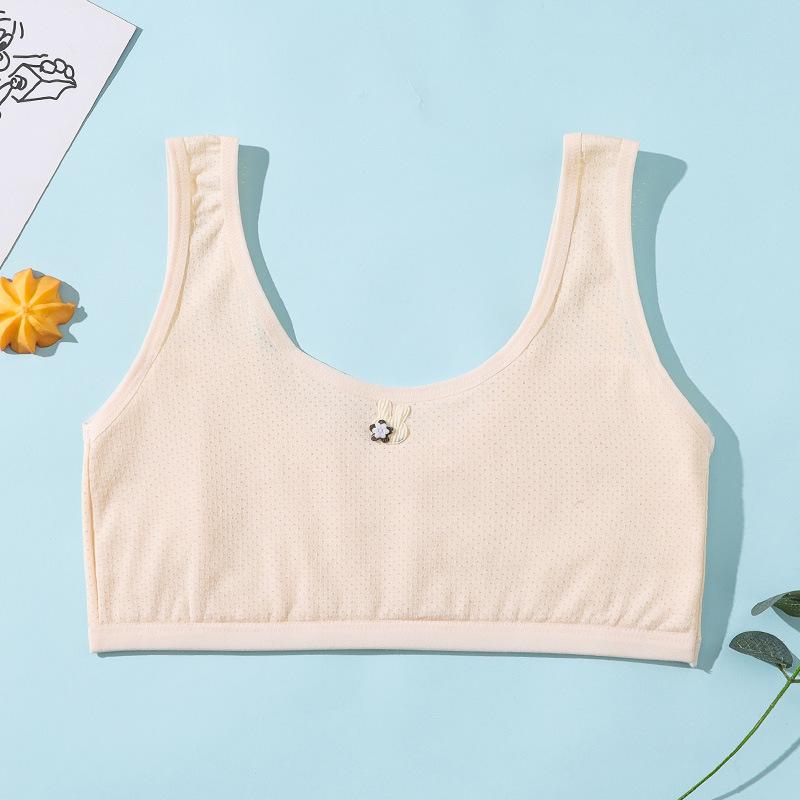 Stage One Girls' Period Underwear: Wire-Free, Anti-Protrusion Tank Top for Middle and Elementary School Students