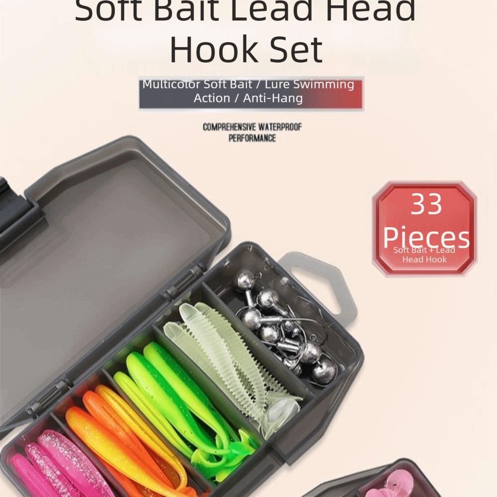 Metal Jig Head Soft Fishing Lures With Hook Paddle Tail Fishing Lure Swimbait Worm Shad Bait