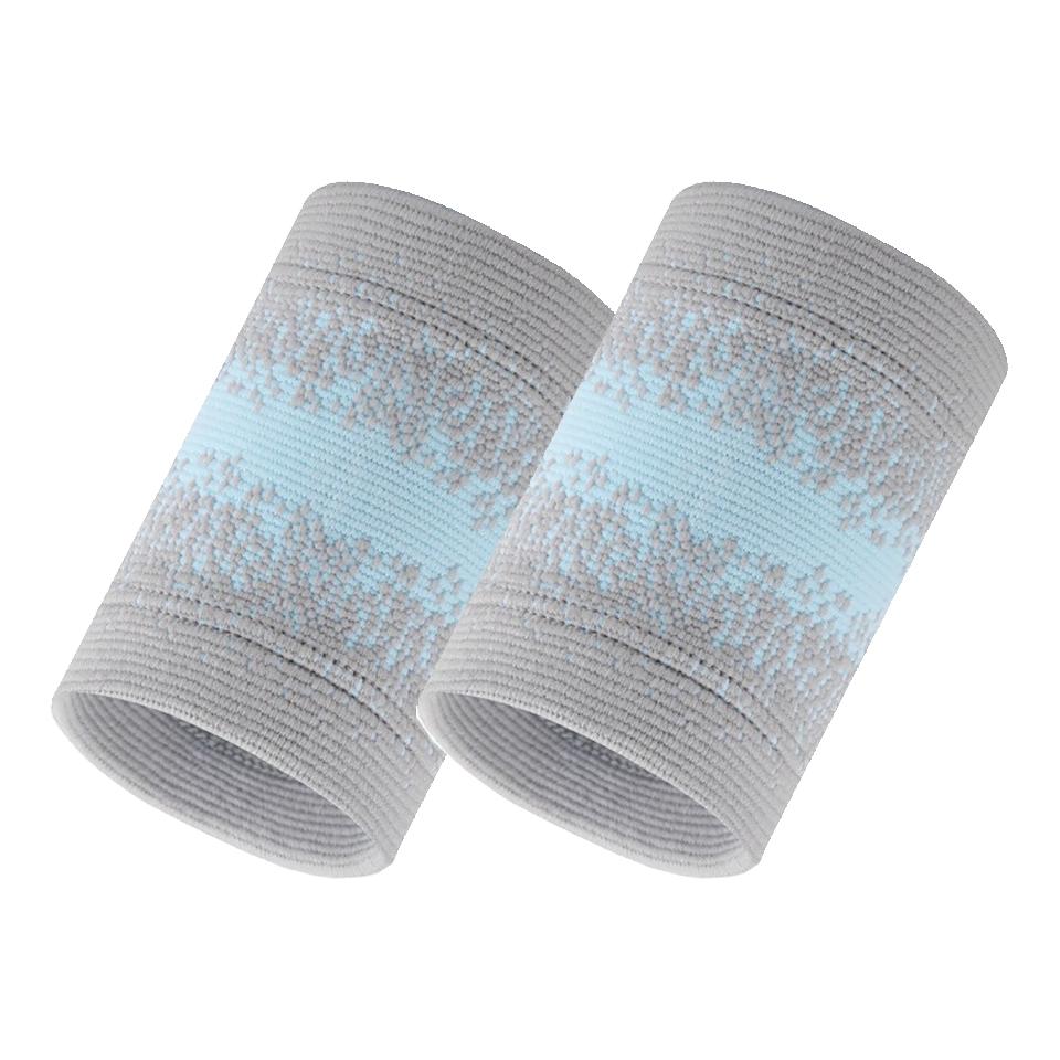 Gtubike 1 Pair Compression High Elasticity Knitted Breathable Moisture Wicking Athletic Sweatbands Sports Wristband Wrist Brace