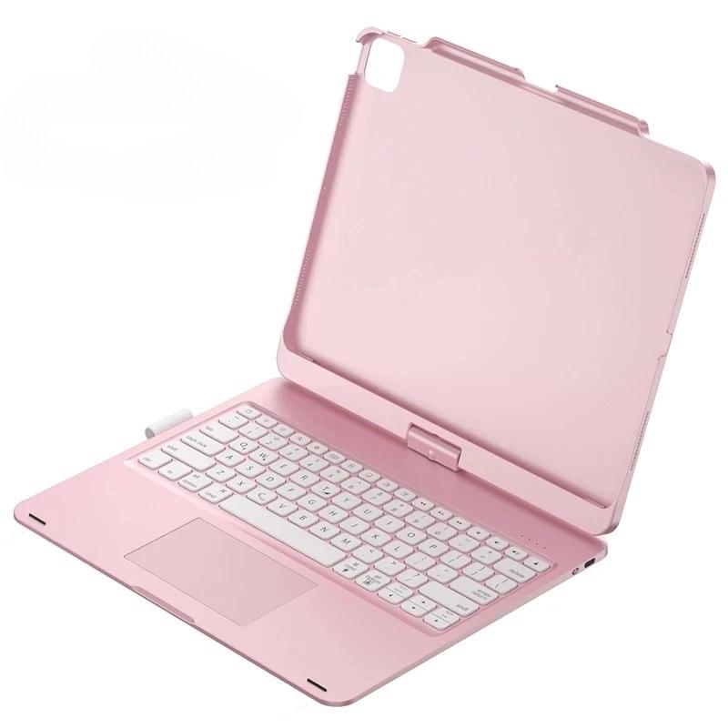For iPad Air 13 M2/M3/M4 Pro12.9 // Pro13 M4 M5 360 Rotate Magic Keyboard Case Spanish Russian Keyboard Cover