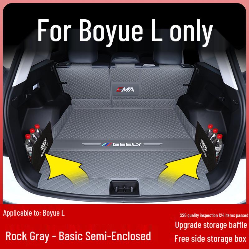 Geely Boyue L 2024 Trunk Mat - Full Coverage Tail Box Interior Decor Fán