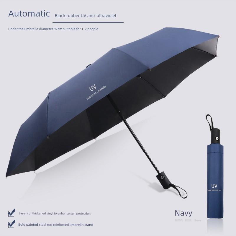 Fully Automatic Umbrella for Men and Women, Dual-Use for Sun and Rain, Reinforced and Enlarged, Sun Protection, Uv Protection, Foldable Sun Umbrella