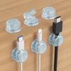 6Pcs Cable Organizers for Desk Invisible Cord Holder with Strong Suction Cup Automatic Locking & Release Cable Clip