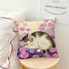 Fashion Cute Kitten Kawaii Cat Flower Cushion Cover Soft Pillow Case for Sofa Living Room Home Office Decor Protective Covers