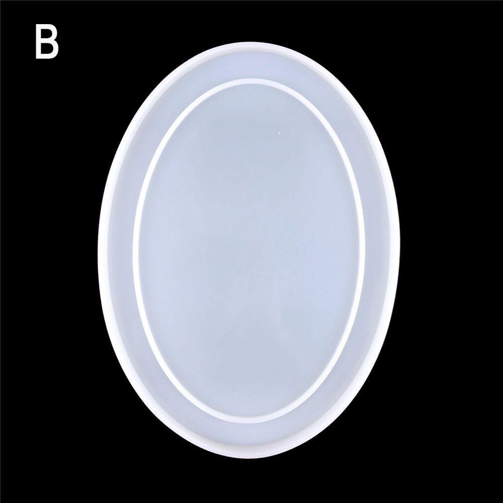 Kristall Epoxid Quadratisch Rund Harz Anhänger Rahmen Ständer Form Fotorahmen Silikonform Harzform