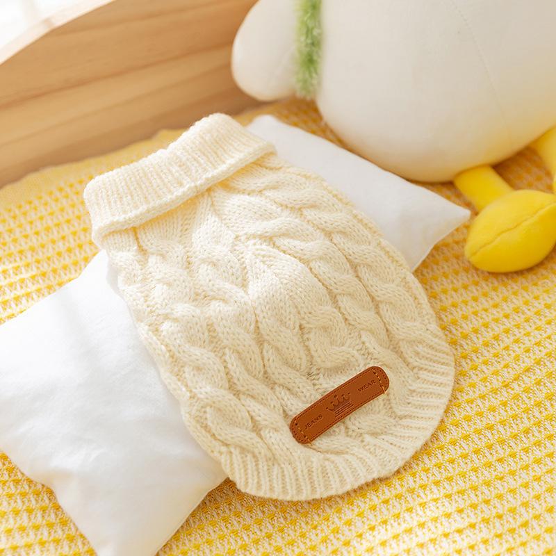 Autumn and Winter Puppy Dog Clothes Thickened Warm Sweater Teddy Bear Small Dog Cat Pet Clothes