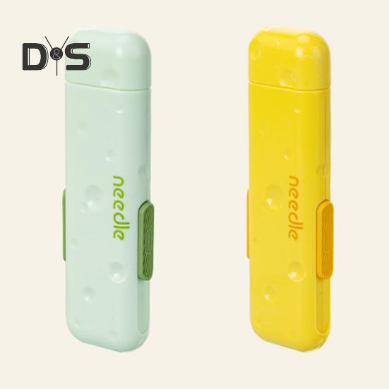 3-i-1 Nåletreder Sømspretter Nåloppbevaringsboks Håndsøm Broderi Korssting Nåletreding Trådfjerningsverktøy