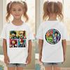 My Hero Academia Main Heroes Kids Tshirt Front Back Double Sided Print Cotton Children Tee Anime Tops for Girls Boys