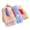 4-12 Year Old Baby Gloves Winter Cold-proof Infant and Toddler Thickened and Warm Half-finger Flip-up Five-finger Gloves for Boys and Girls Cute