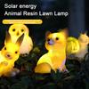 Harz Solar Tierleuchte für Garten Wasserdichte Cartoon-Statue für Hof Terrasse Niedliche Dekorative Lampe für Außenlandschaft