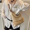Beach Travel Large-capacity Shoulder Bag Women's 2025 Summer New Handwoven Bag Fashion Commuter Messenger Bag