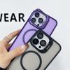 Magnetic For Magsafe Matte Case For iPhone 16 15 12 13 14 11 Pro Max Camera Lens Protector Cases For iPhone 16 15 14 Plus Cover