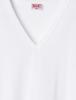 BVD Short Sleeve Warm Thick Smooth Size M Men's V-Neck T-Shirt, Innerwear, 100% Cotton, Fabric, White,